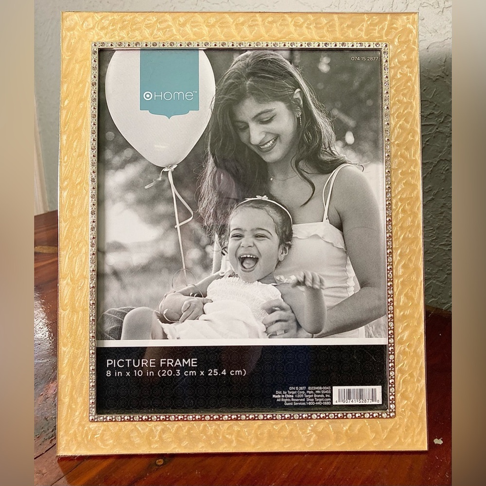 Rhinestone Photo Frame Target Home Rhinestone & Yellow Enamel 8 x 10